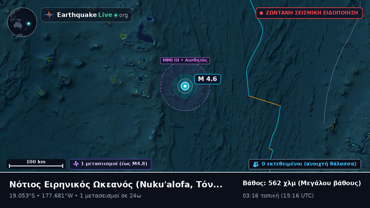 Νότιος Ειρηνικός Ωκεανός (Τόνγκα)