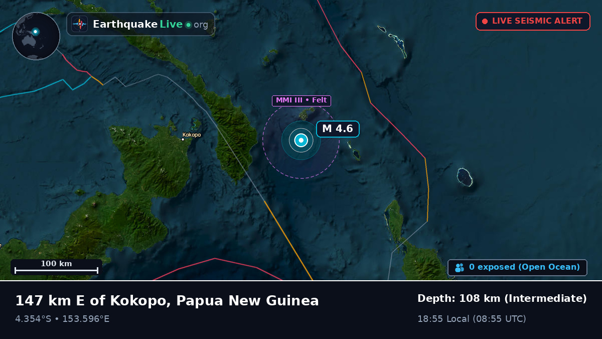 Off the coast of Rabaul, Papua New Guinea