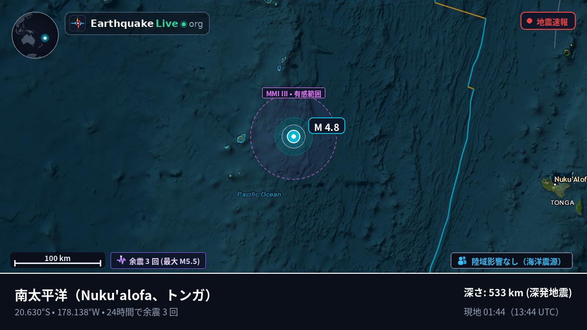 南太平洋 (トンガ)