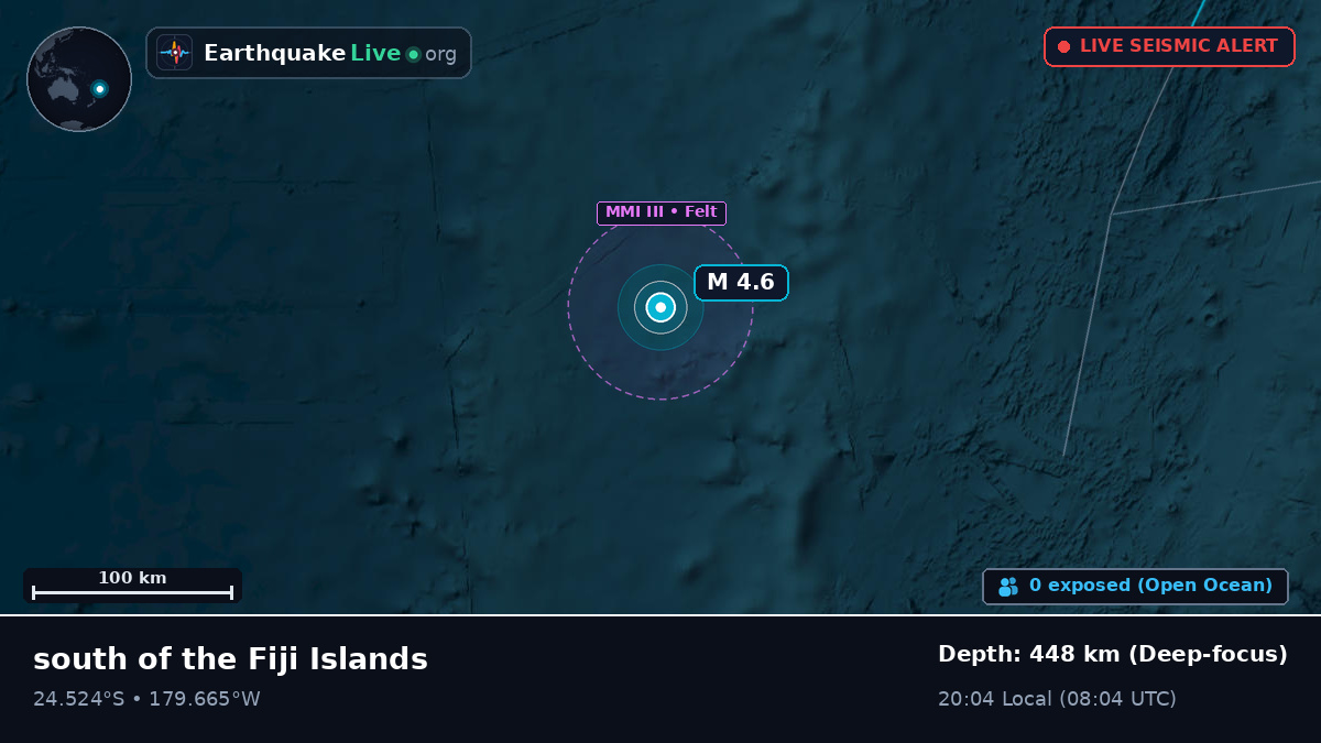 South Pacific Ocean (Kermadec Islands)
