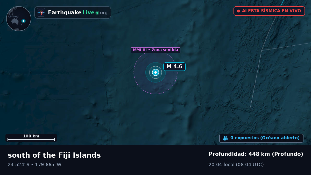 Océano Pacífico Sur (Kermadec Islands)
