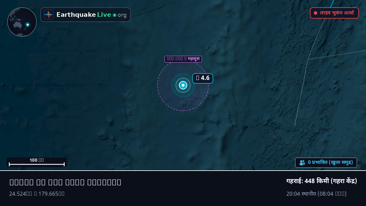 दक्षिणी प्रशांत महासागर (Kermadec Islands)