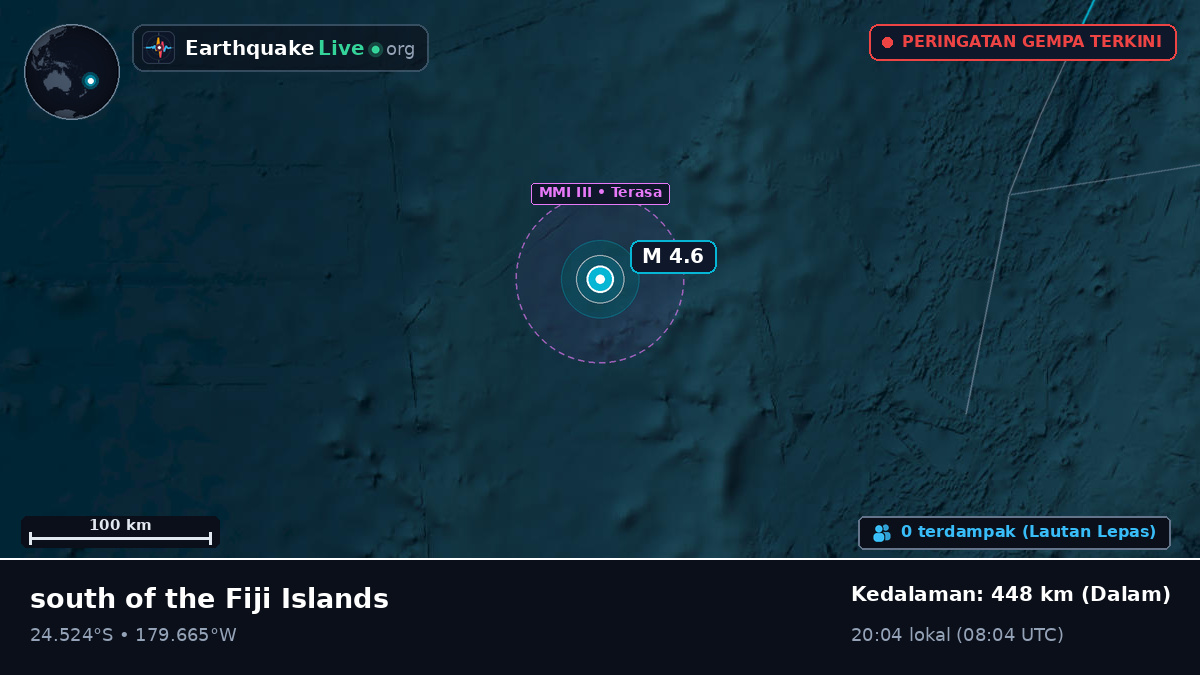 Samudra Pasifik Selatan (Kermadec Islands)