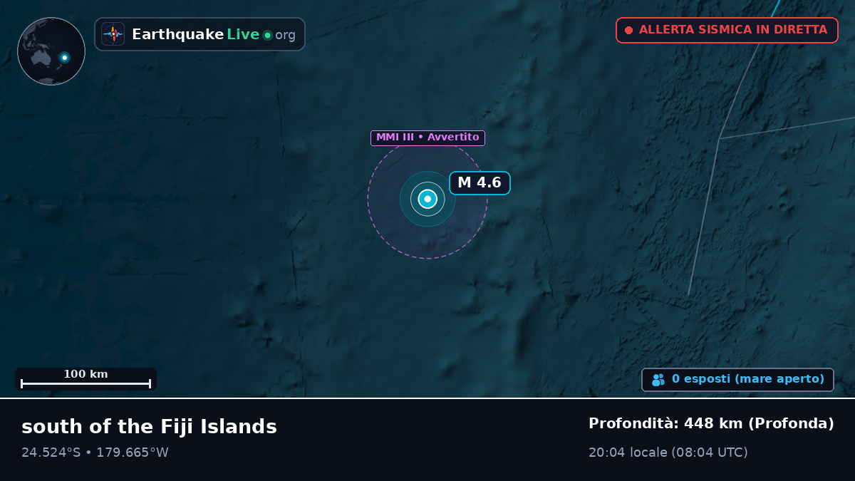 Oceano Pacifico meridionale (Kermadec Islands)