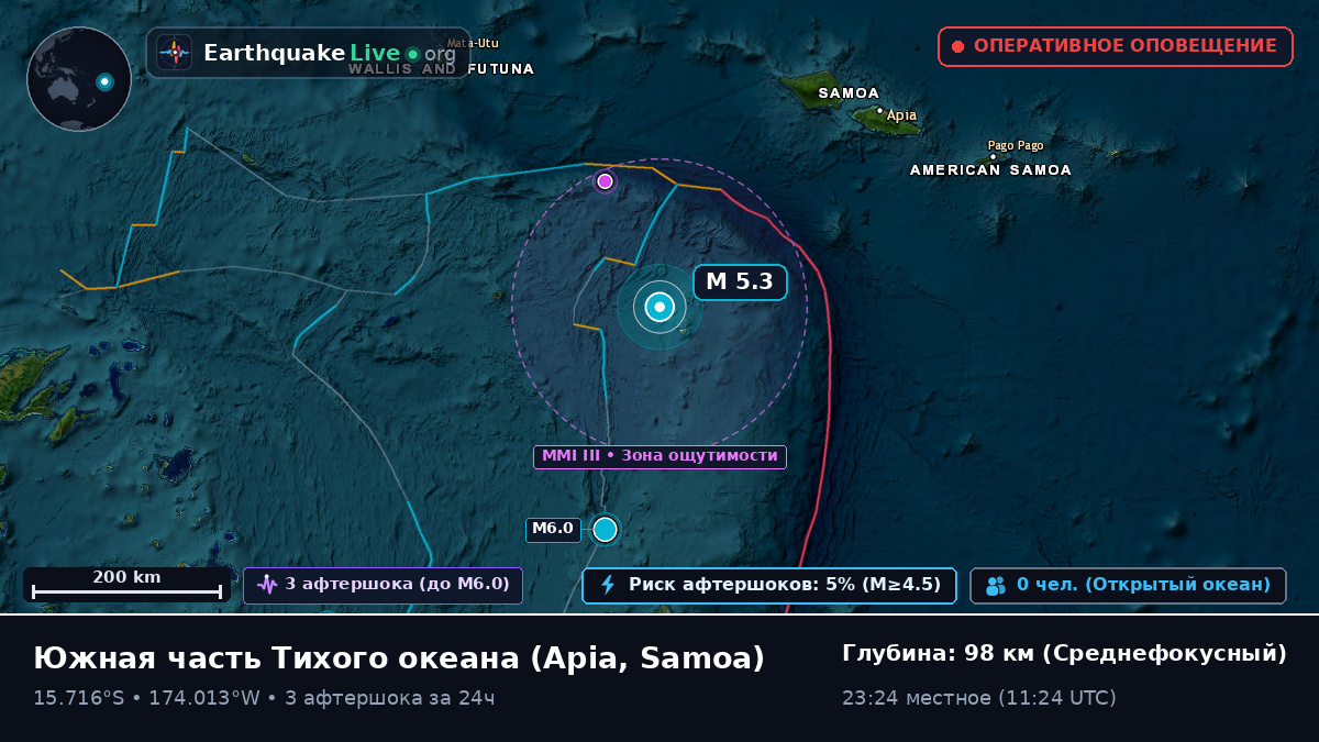 Южная часть Тихого океана (Samoa)