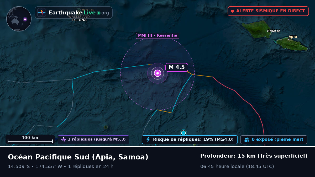 Océan Pacifique Sud (Samoa)
