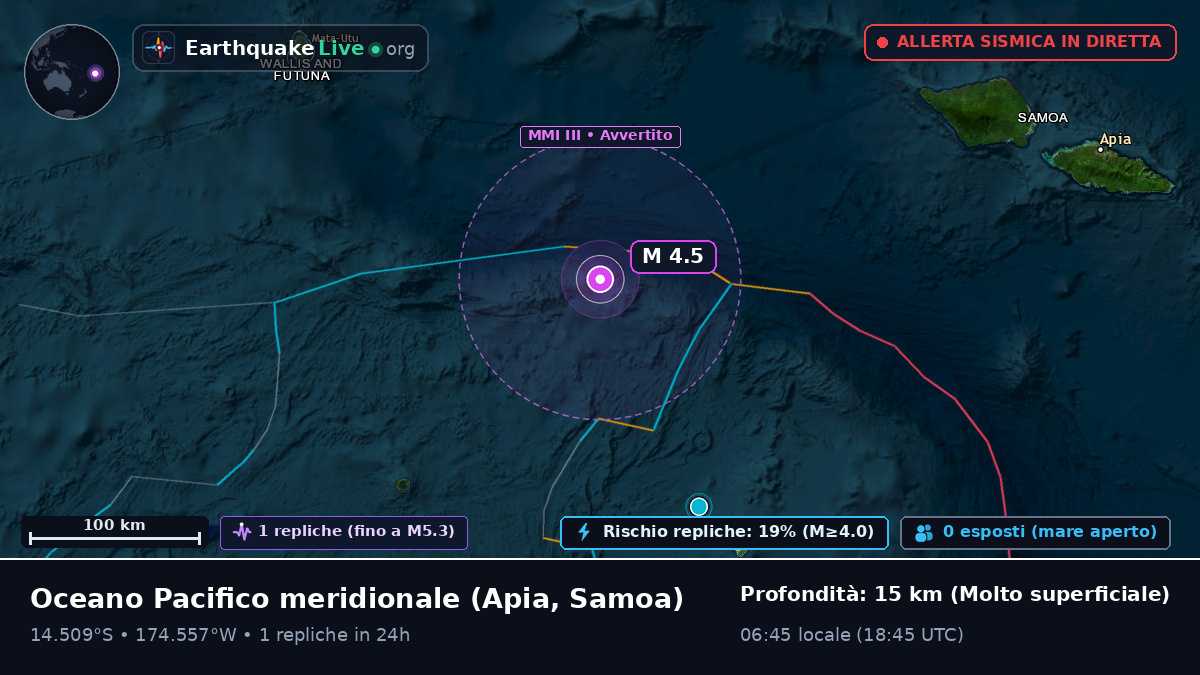 Oceano Pacifico meridionale (Samoa)
