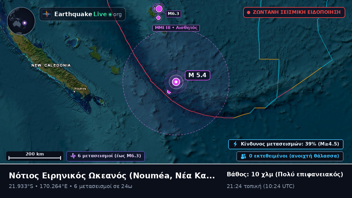 Νότιος Ειρηνικός Ωκεανός (Νέα Καληδονία)