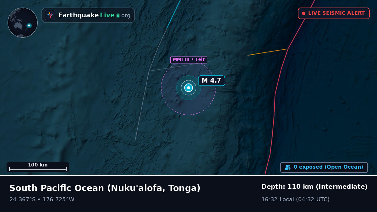 South Pacific Ocean (Tonga)