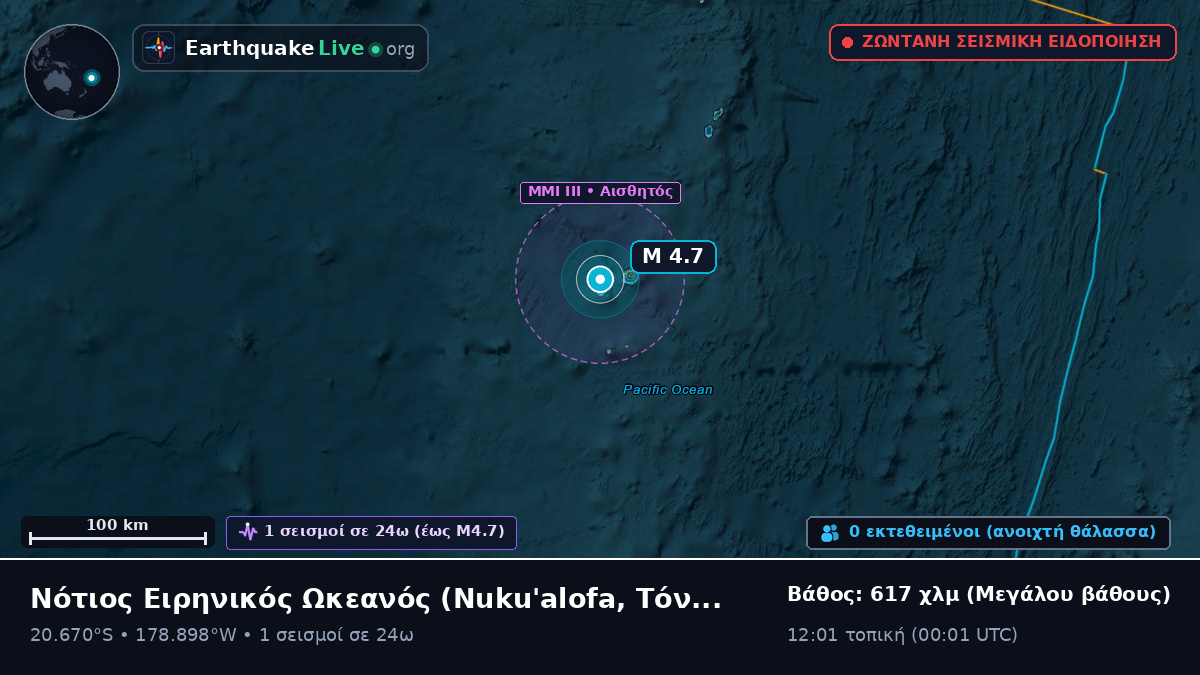 Νότιος Ειρηνικός Ωκεανός (Τόνγκα)