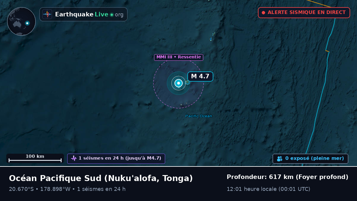 Océan Pacifique Sud (Tonga)
