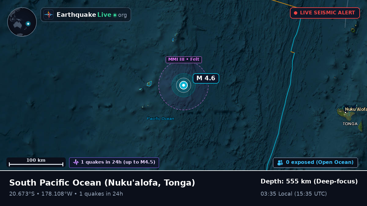 South Pacific Ocean (Tonga)