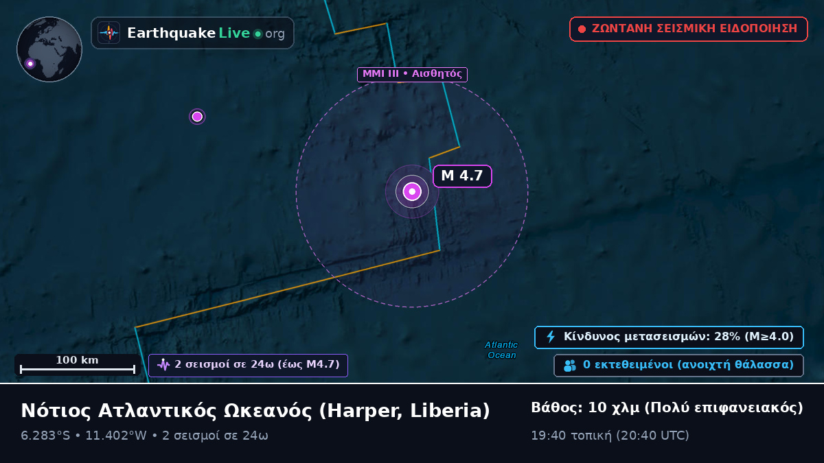 Νότιος Ατλαντικός Ωκεανός (Liberia)
