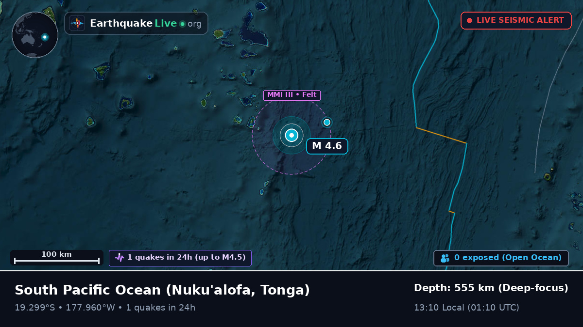 South Pacific Ocean (Tonga)