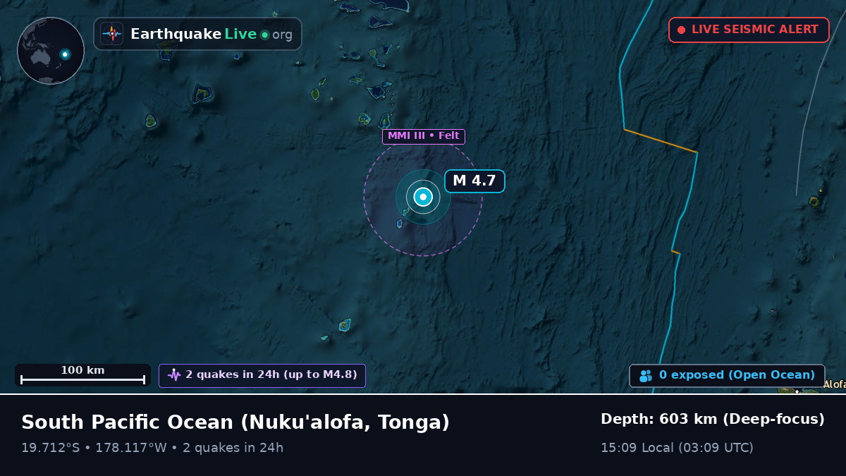 South Pacific Ocean (Tonga)