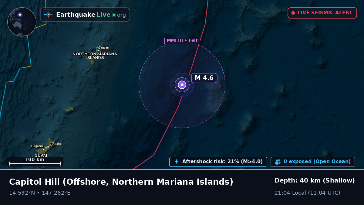 Off the coast of Capitol Hill, Northern Mariana Islands