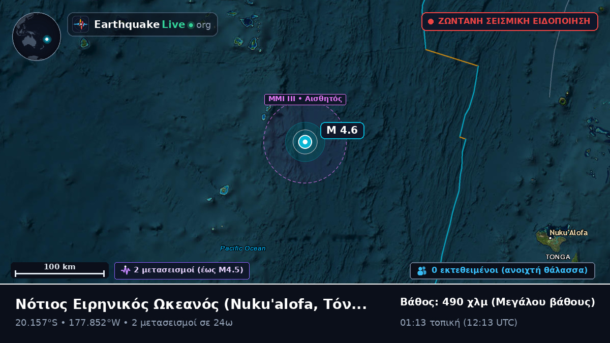 Νότιος Ειρηνικός Ωκεανός (Τόνγκα)