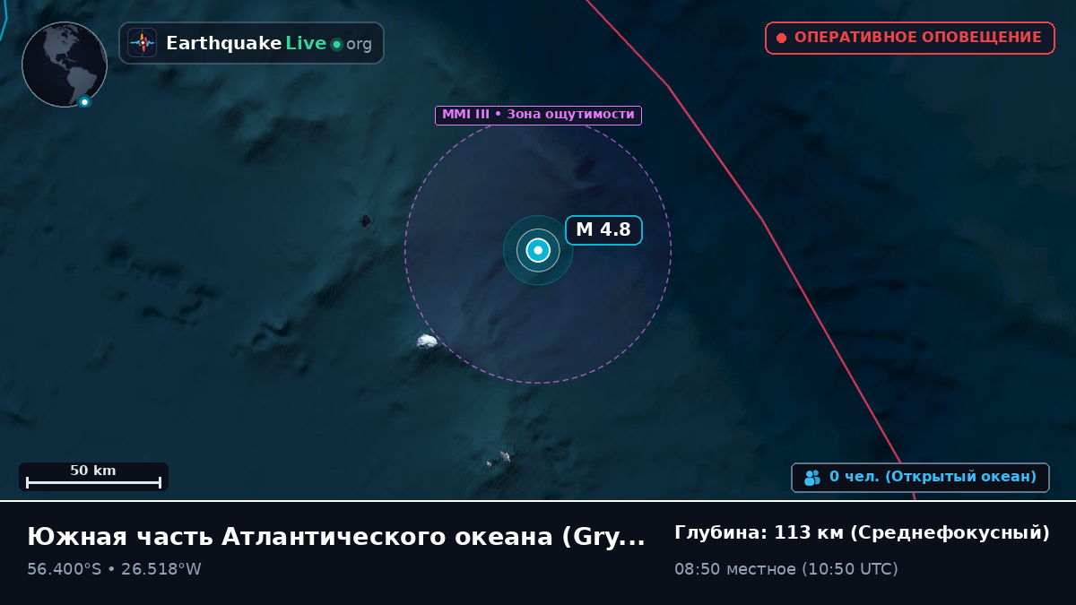 Южная часть Атлантического океана (South Georgia and the Islands)