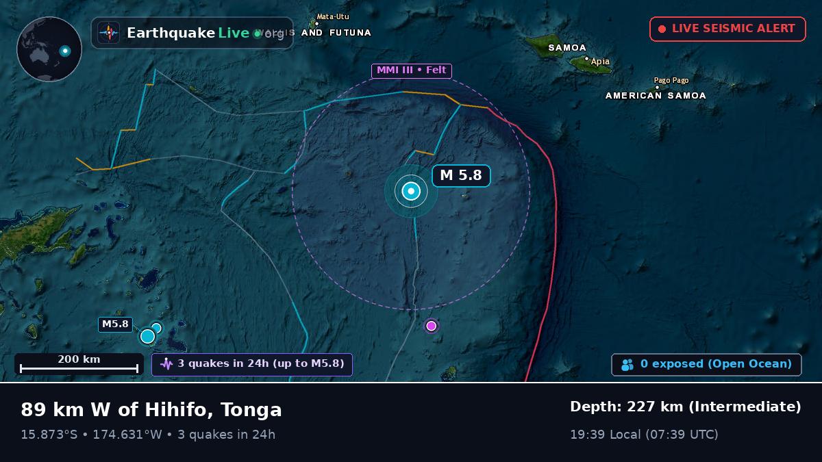 South Pacific Ocean (Tonga)