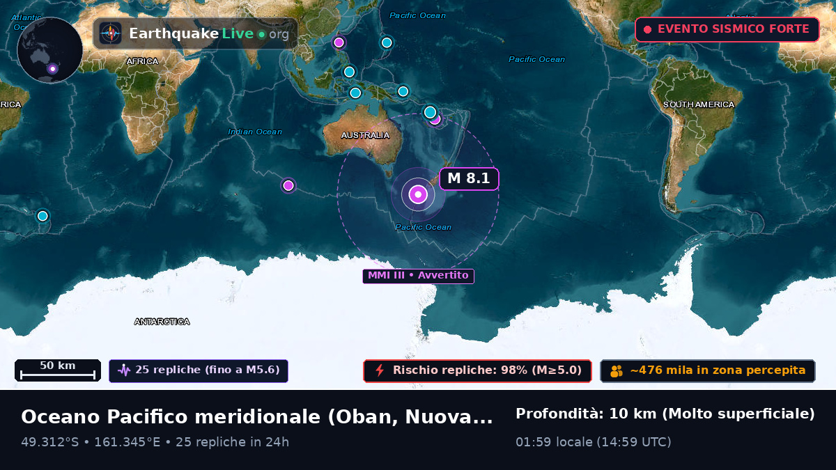 Oceano Pacifico meridionale (Nuova Zelanda)