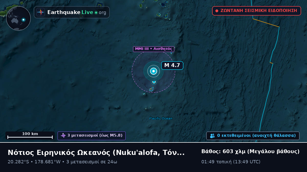 Νότιος Ειρηνικός Ωκεανός (Τόνγκα)