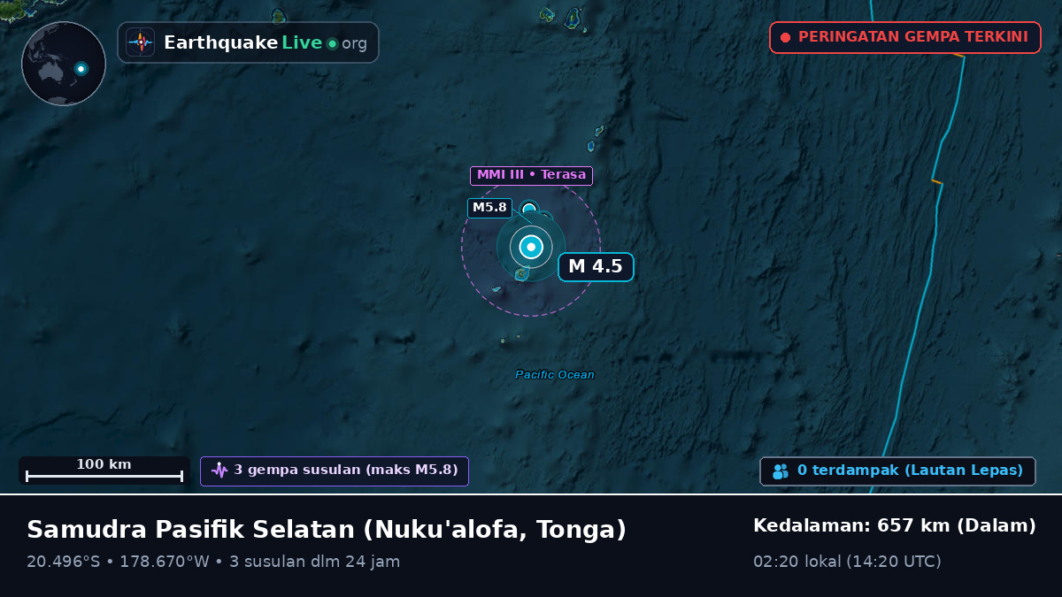 Samudra Pasifik Selatan (Tonga)