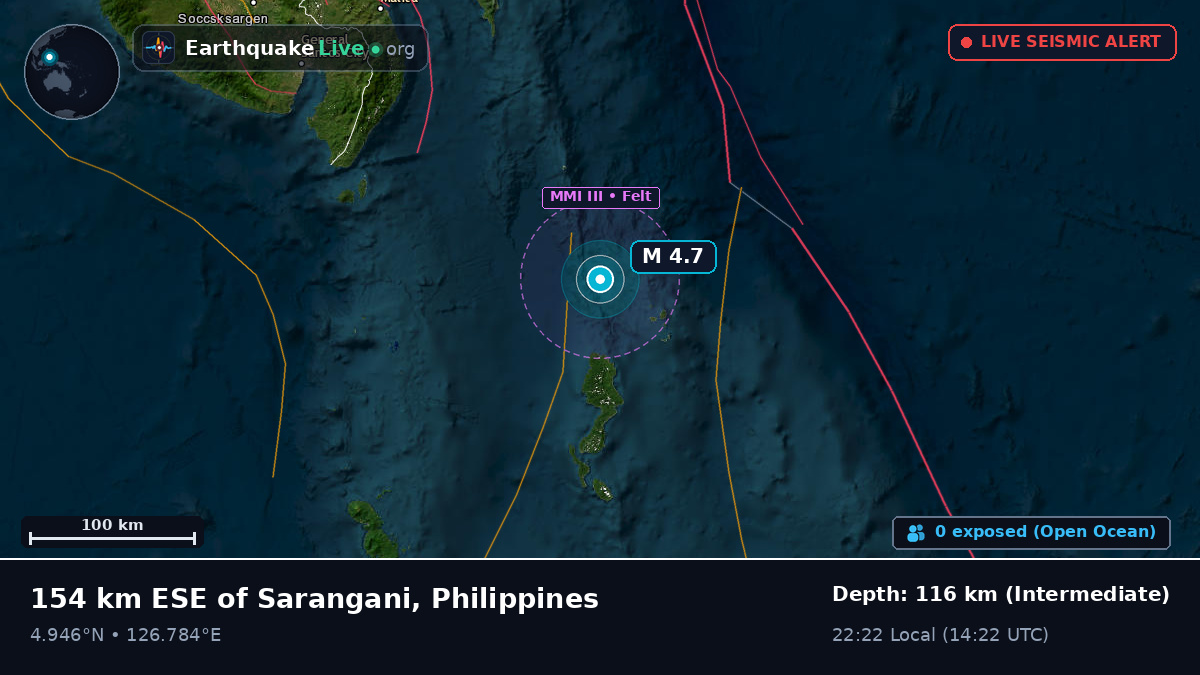 Off the coast of General Santos, Philippines