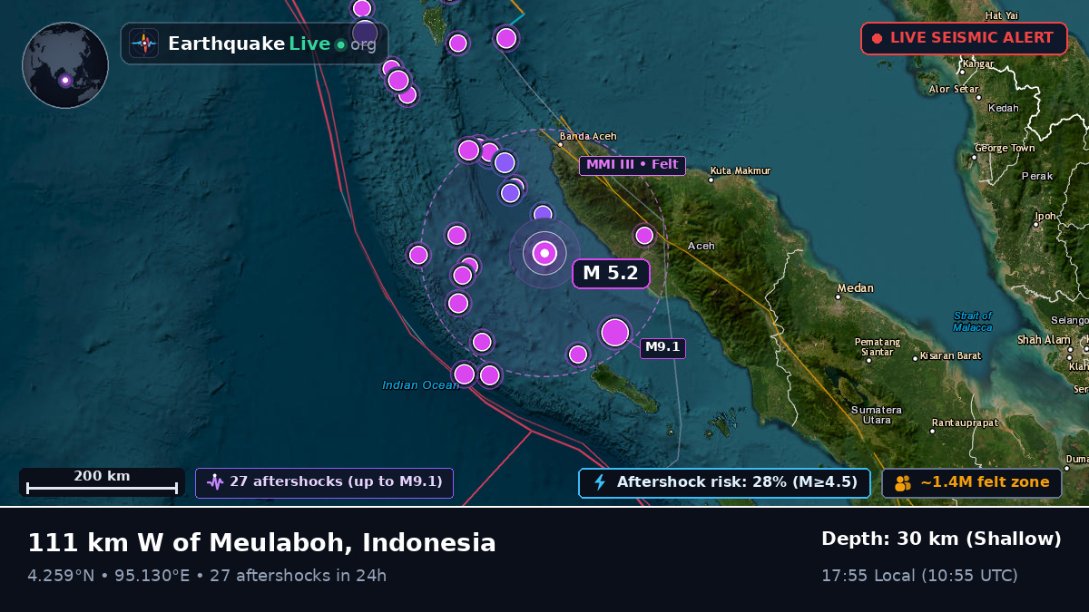 Off the coast of Banda Aceh, Indonesia