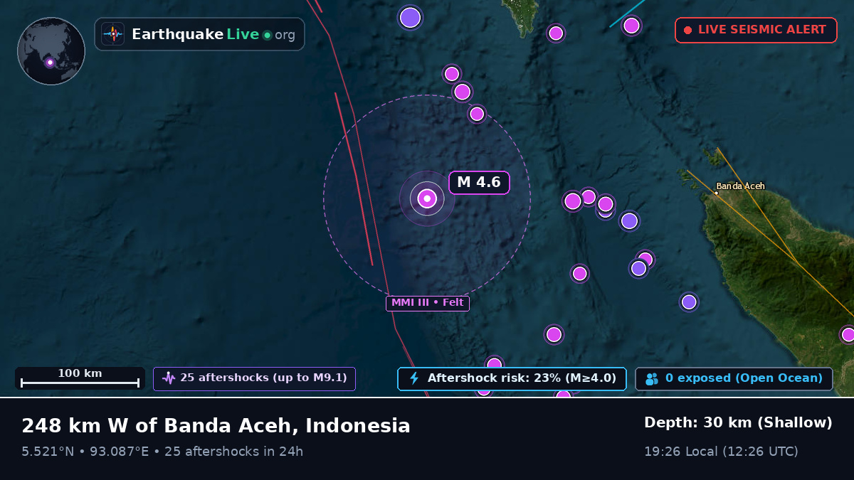 Off the coast of Banda Aceh, Indonesia
