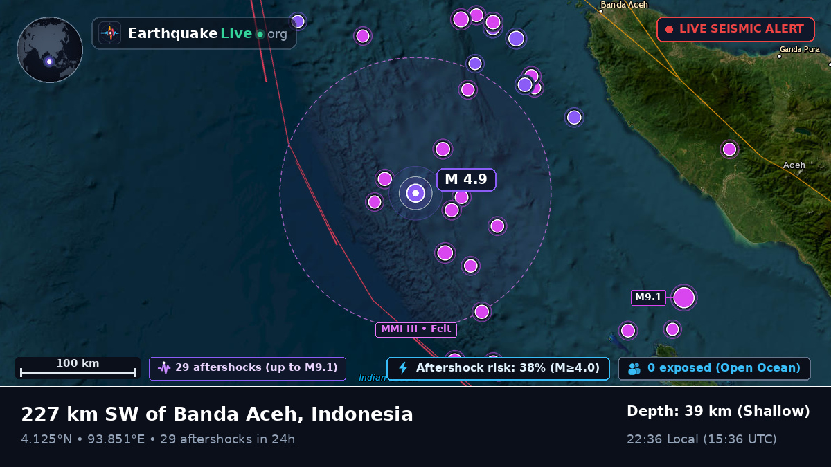 Off the coast of Banda Aceh, Indonesia