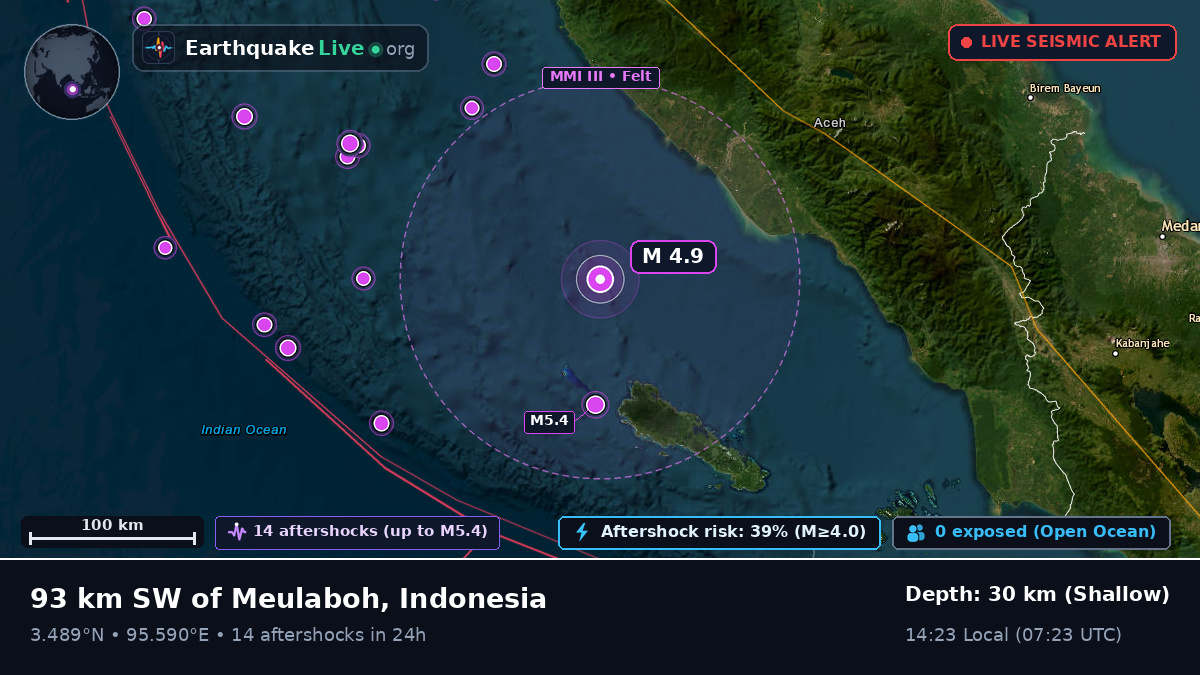 Off the coast of Banda Aceh, Indonesia