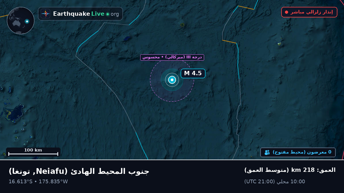جنوب المحيط الهادئ (تونغا)