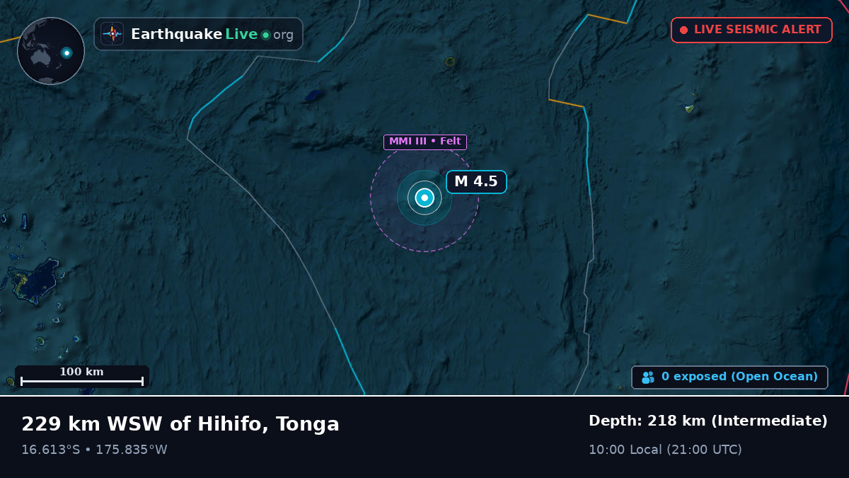 South Pacific Ocean (Tonga)