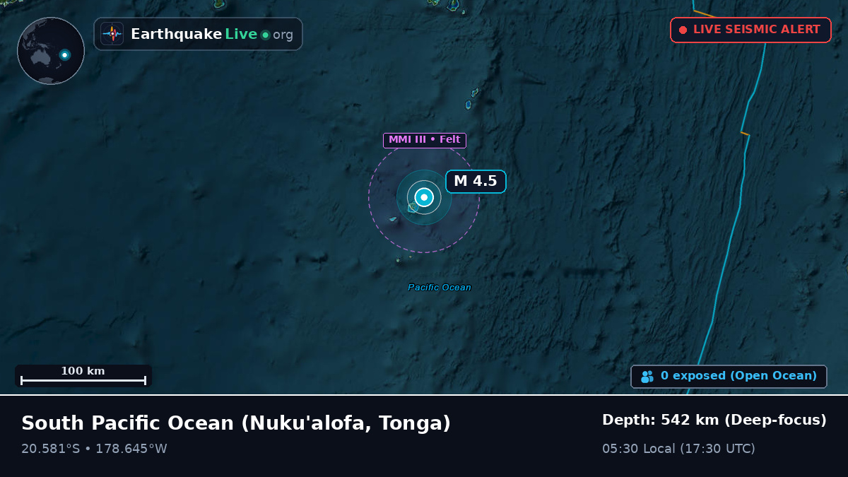 South Pacific Ocean (Tonga)