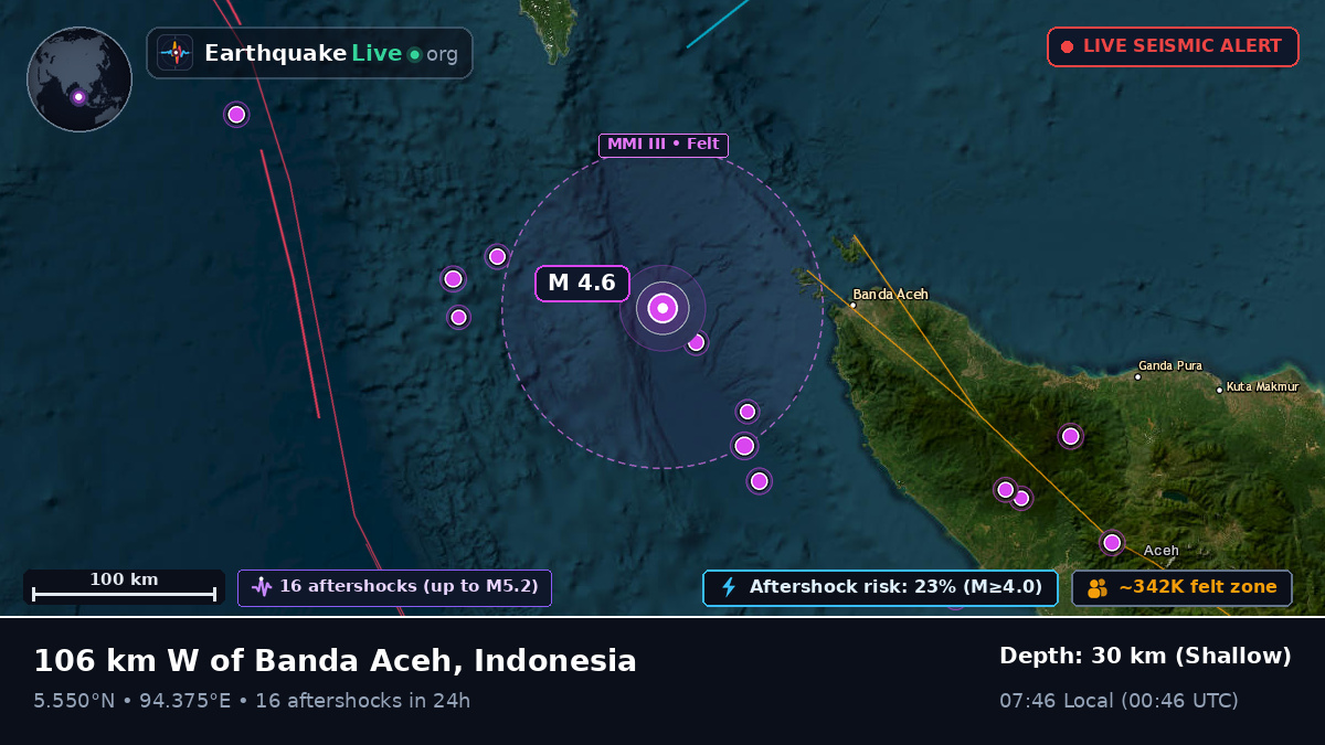 Off the coast of Banda Aceh, Indonesia