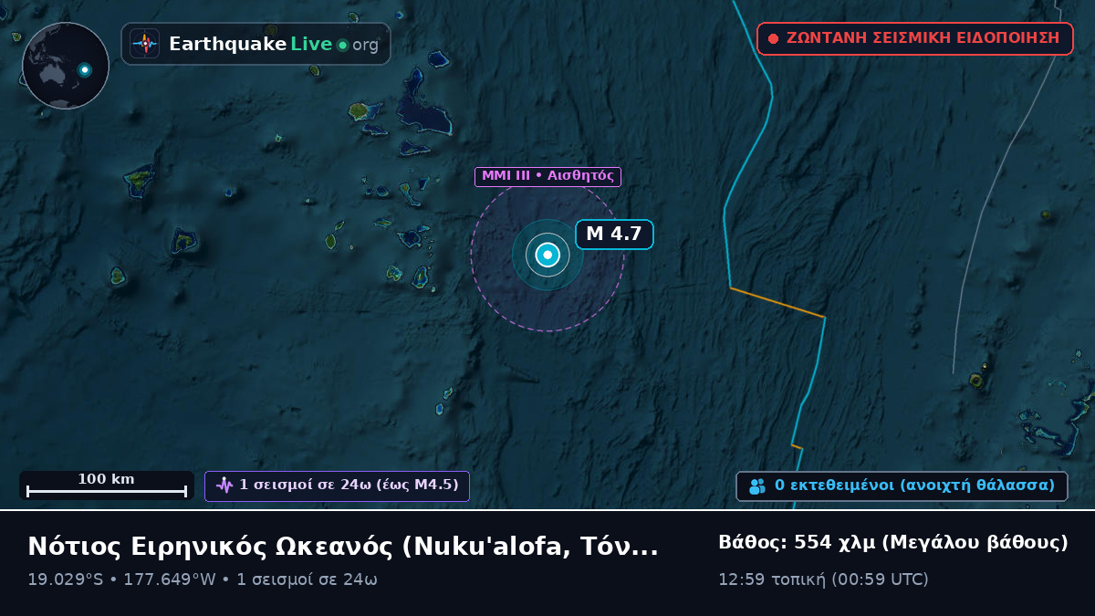 Νότιος Ειρηνικός Ωκεανός (Τόνγκα)