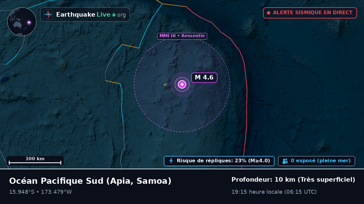 Océan Pacifique Sud (Samoa)