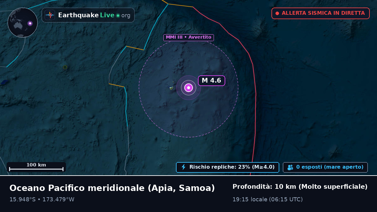 Oceano Pacifico meridionale (Samoa)