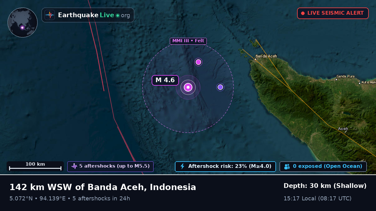 Off the coast of Banda Aceh, Indonesia