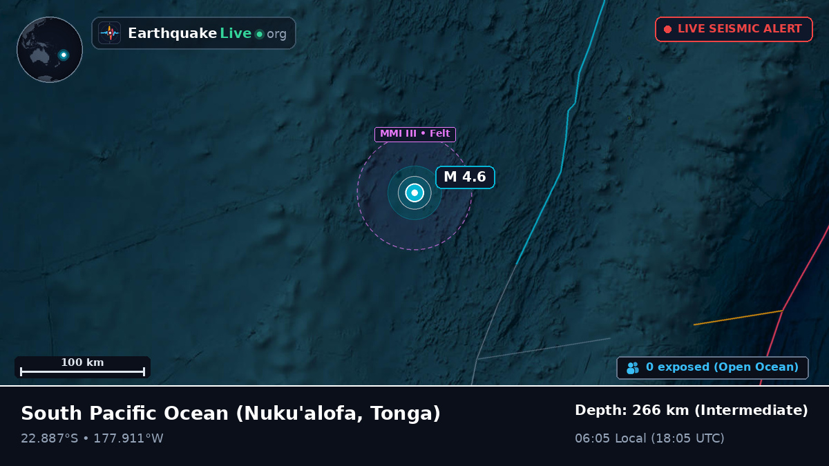 South Pacific Ocean (Tonga)