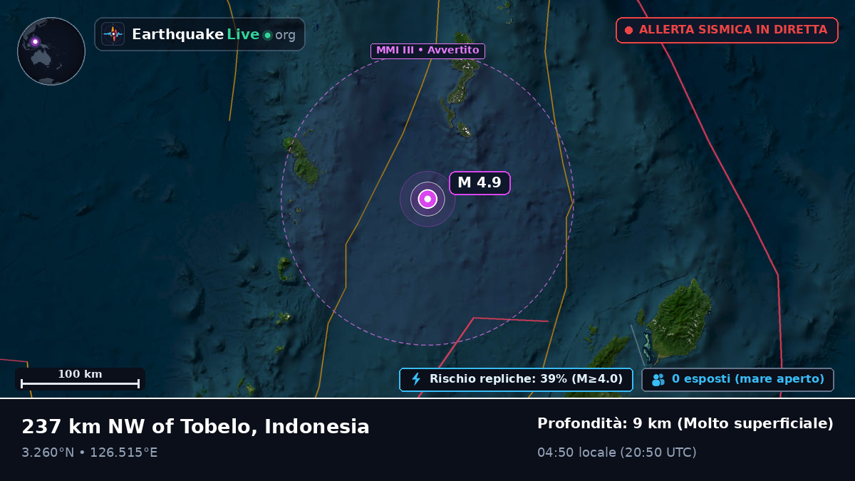 Oceano Pacifico settentrionale (Indonesia)