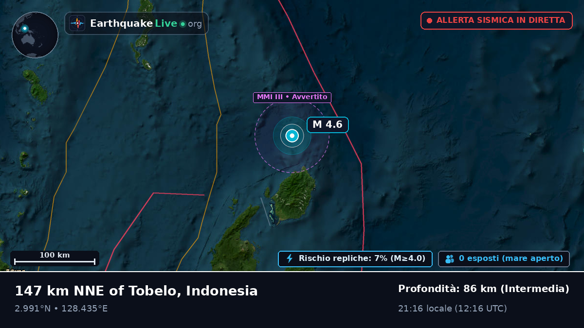 Oceano Pacifico settentrionale (Indonesia)