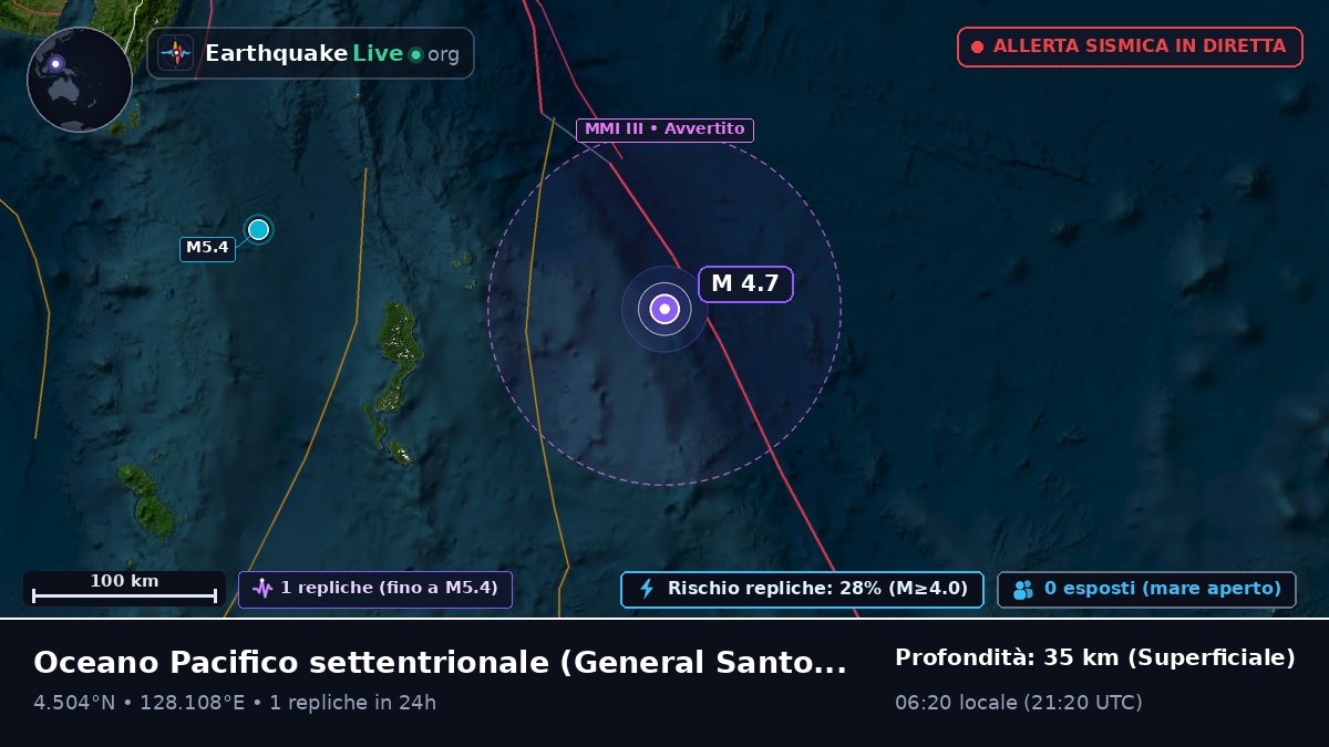 Oceano Pacifico settentrionale (Filippine)