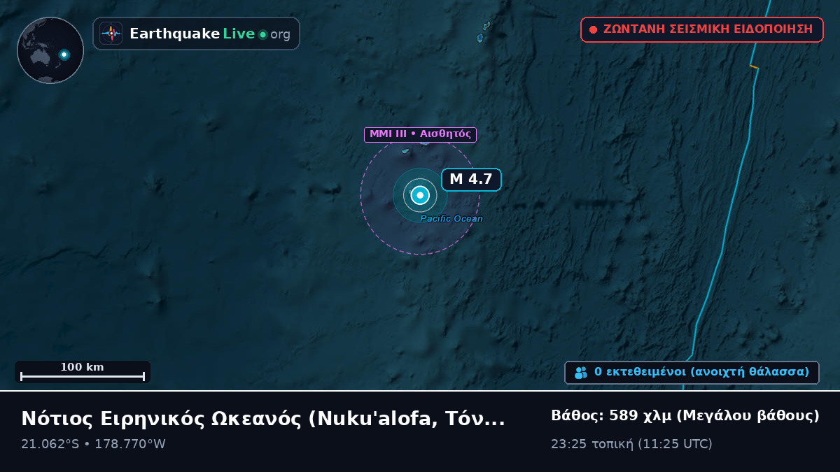 Νότιος Ειρηνικός Ωκεανός (Τόνγκα)
