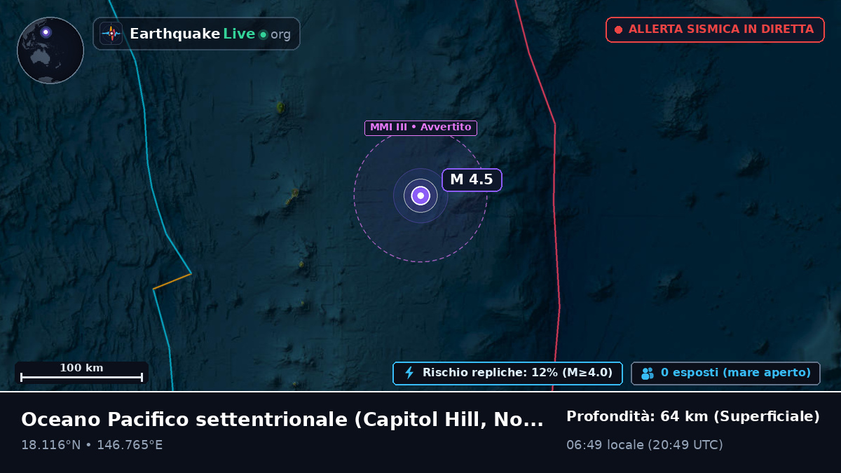 Oceano Pacifico settentrionale (Northern Mariana Islands)