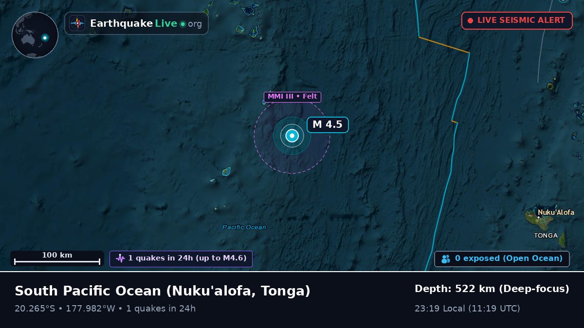 South Pacific Ocean (Tonga)