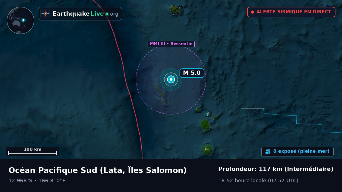 Océan Pacifique Sud (Îles Salomon)