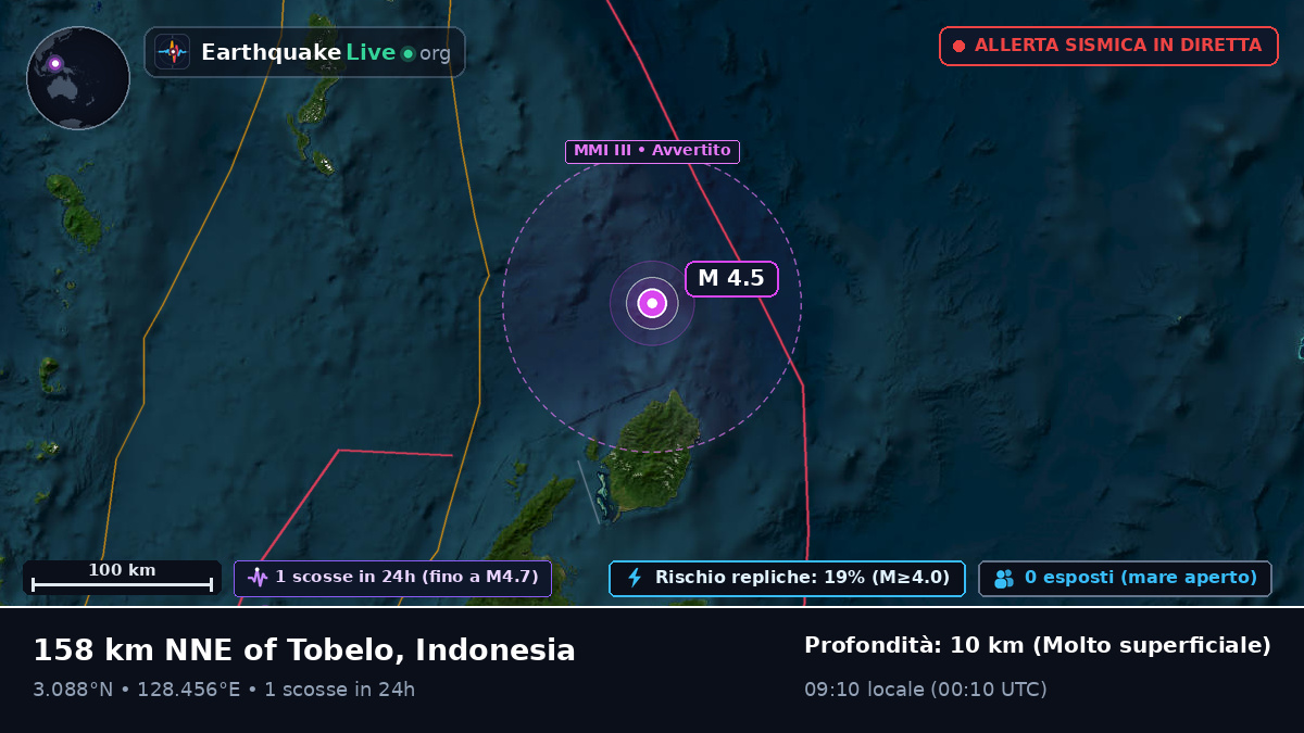 Oceano Pacifico settentrionale (Indonesia)