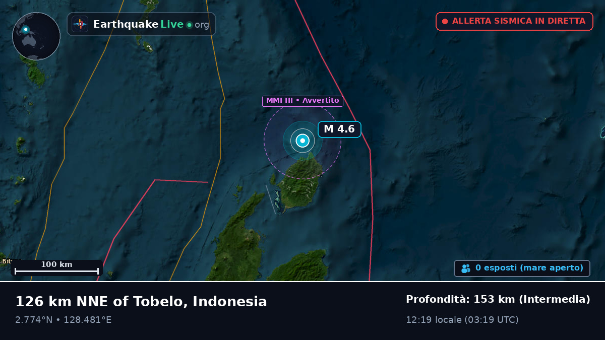 Oceano Pacifico settentrionale (Indonesia)