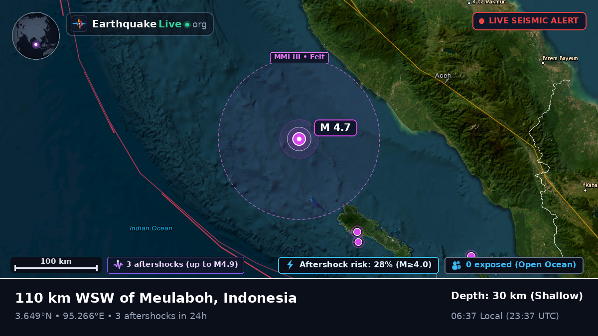 Off the coast of Banda Aceh, Indonesia